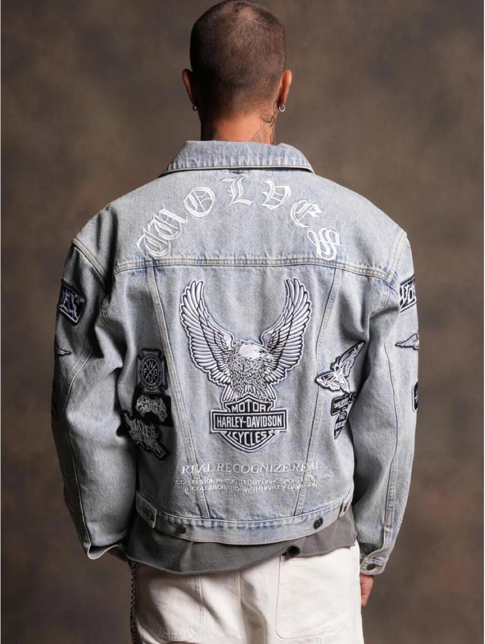 BROTHERHOOD LEMY DENIM JACKET. SIZE MEDIUM #biker #denim - Picture 6 of 8